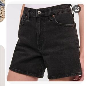 Abercrombie and fitch mom Jean black denim 28